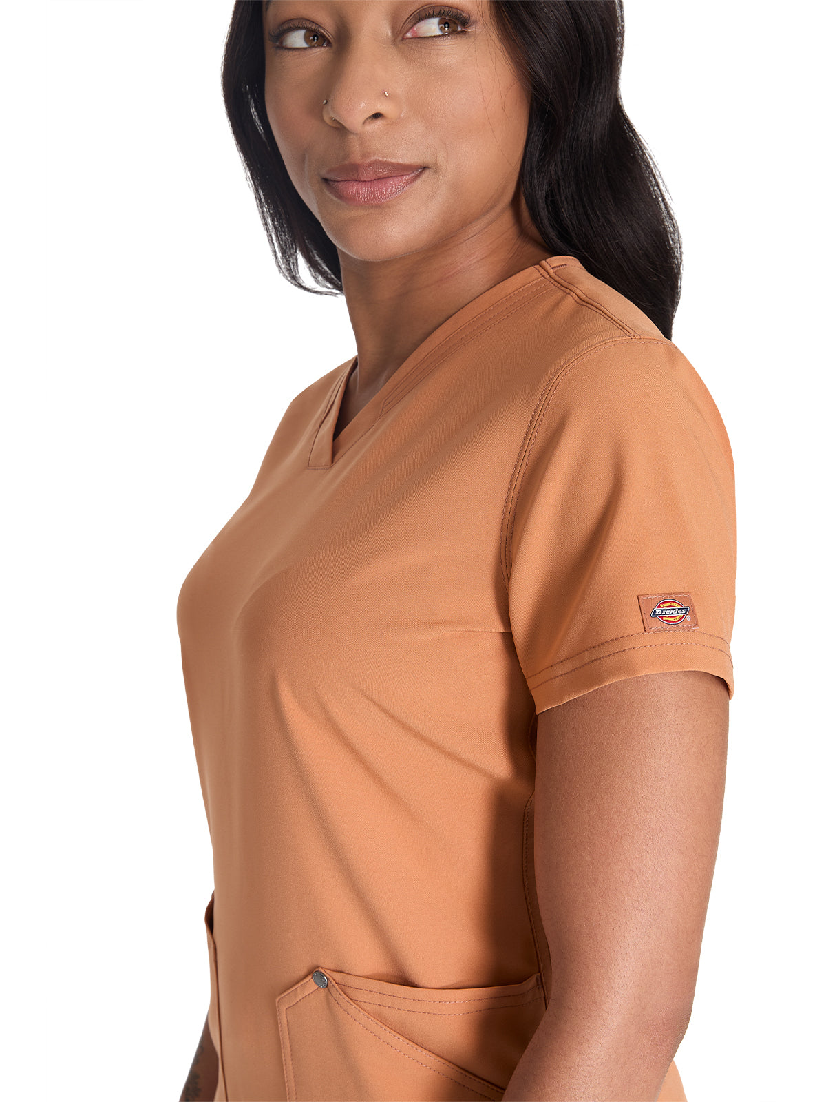 Women's 4-Pocket V-Neck Scrub Top