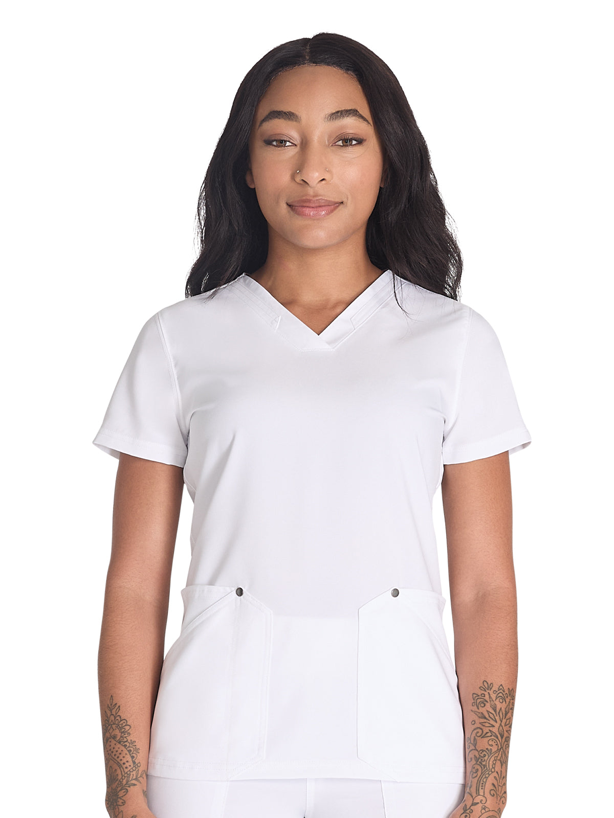 Women's 4-Pocket V-Neck Scrub Top