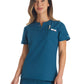 Women's 1-Pocket Henley Scrub Top