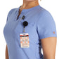 Women's 1-Pocket Henley Scrub Top