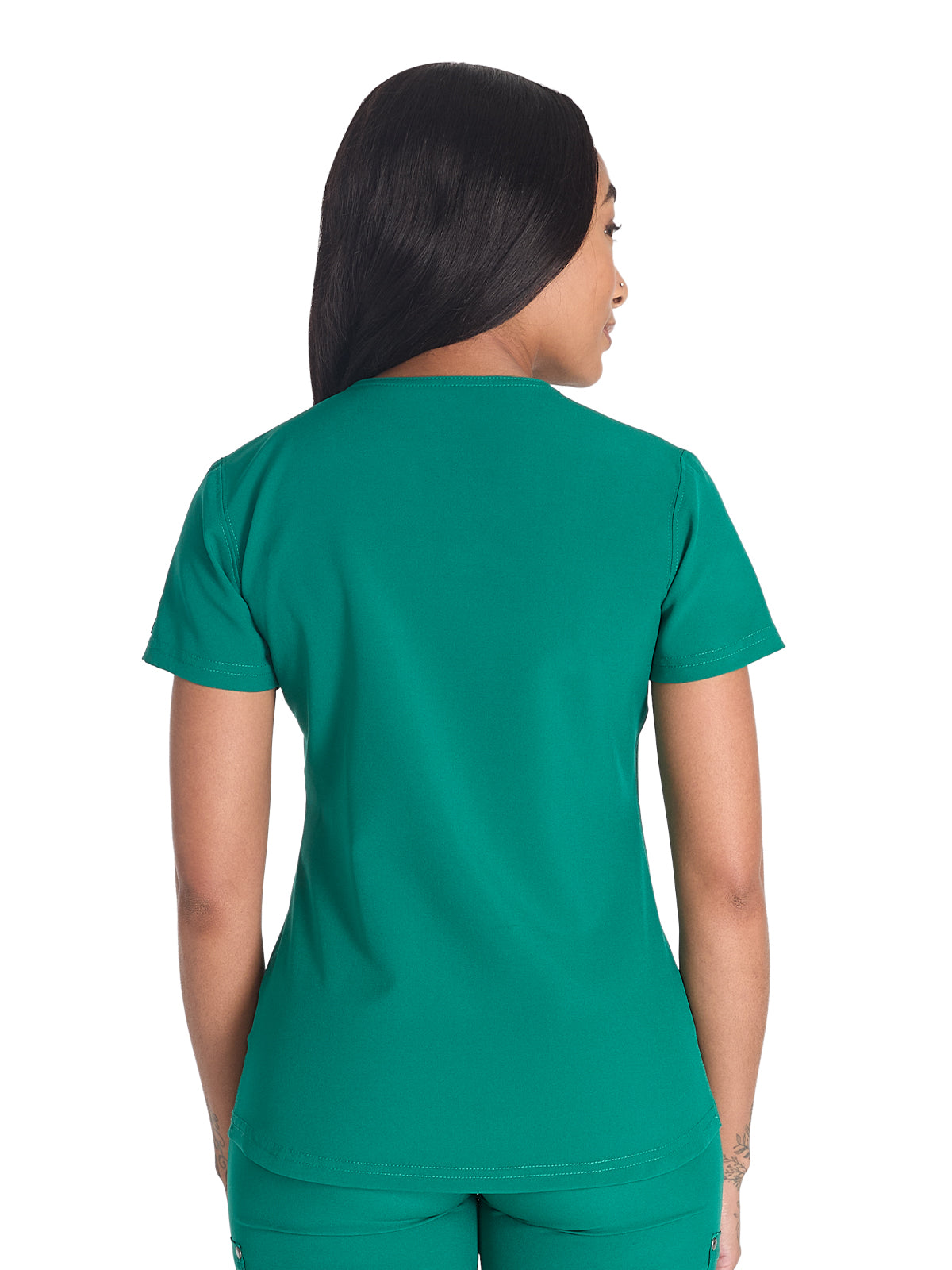 Women's 1-Pocket Henley Scrub Top