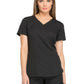 Women's 3-Pocket V-Neck Top - DK730 - Black