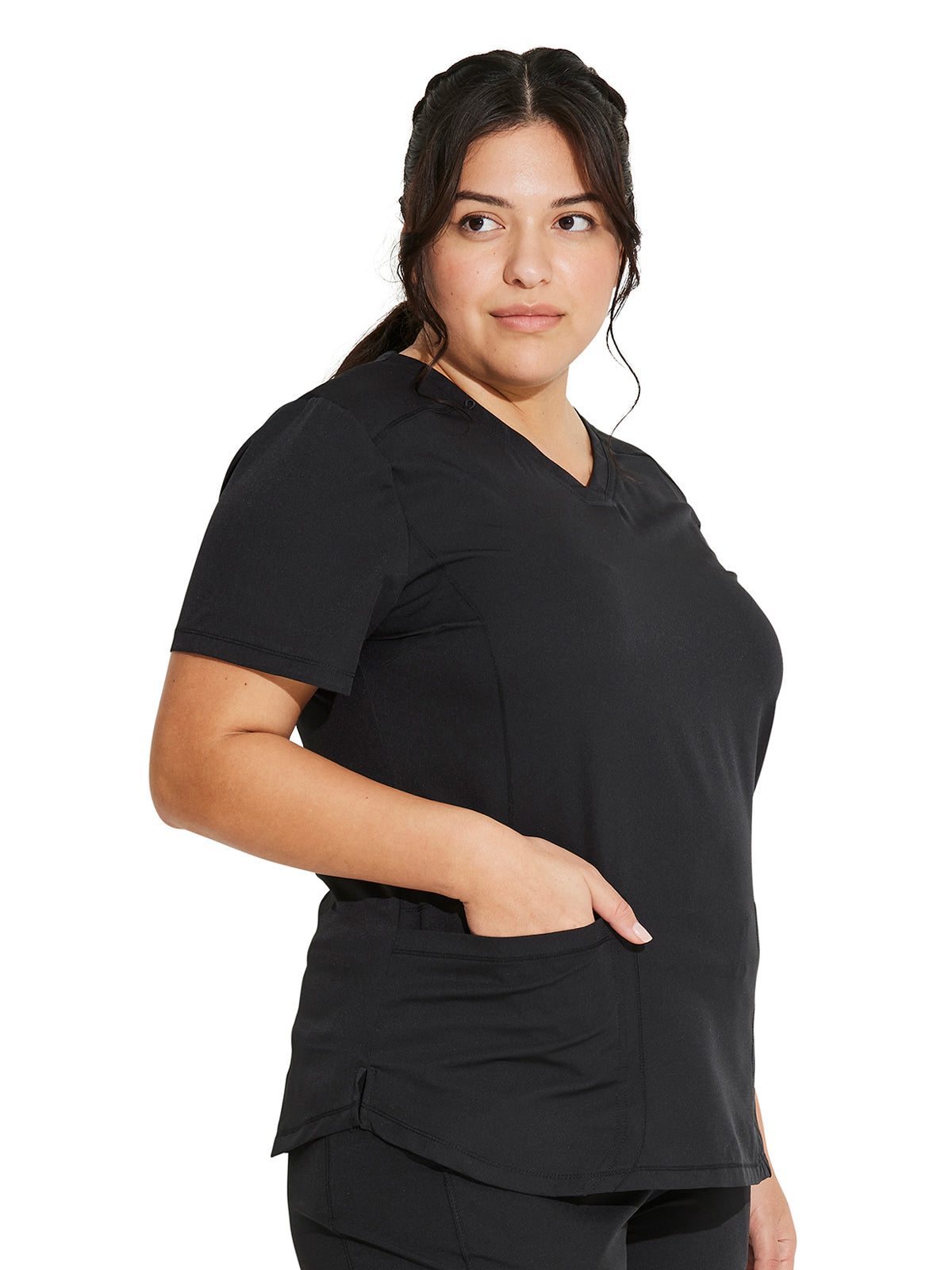 Women's 3-Pocket V-Neck Scrub Top