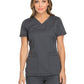 Women's 3-Pocket V-Neck Top - DK730 - Pewter