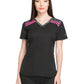 Women's 3-Pocket V-Neck Top - DK740 - Black