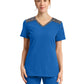 Women's 3-Pocket V-Neck Top - DK740 - Royal