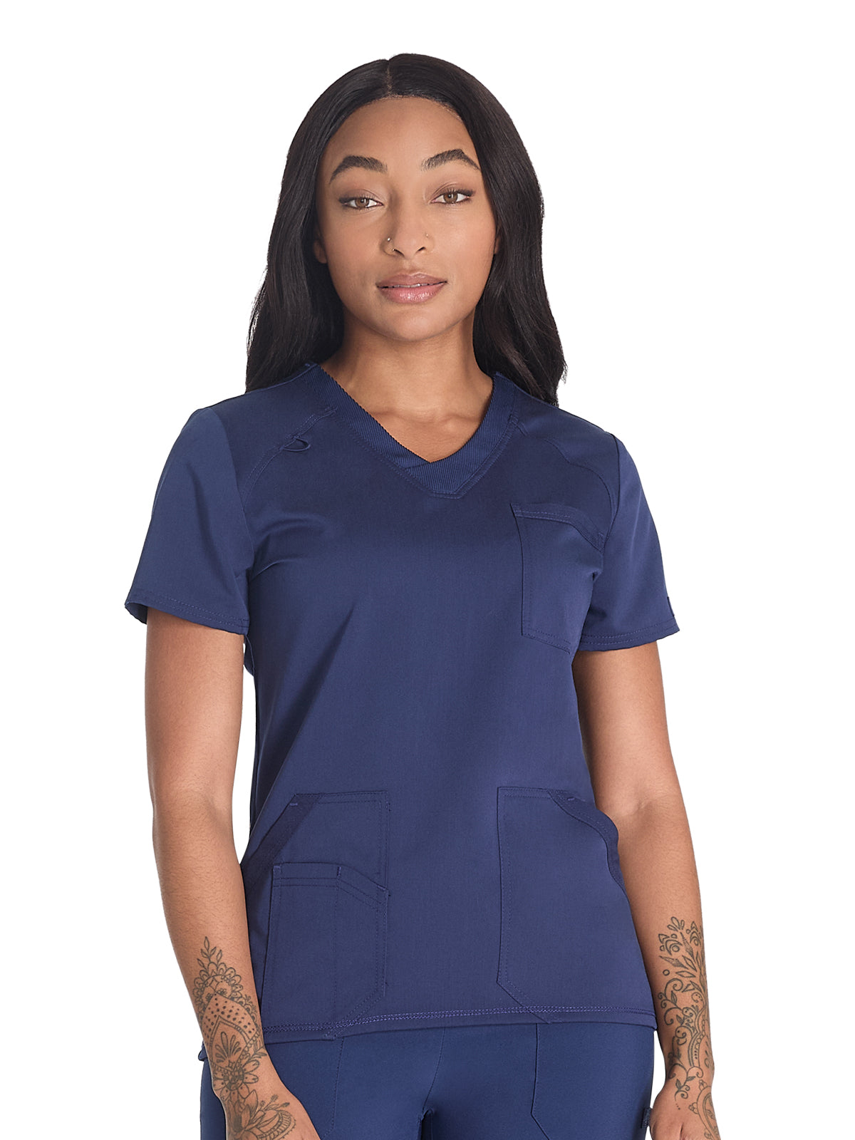 Women's 4-Pocket V-Neck Top