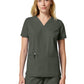 Women's 2-Pocket V-Neck Scrub Top - DK856 - Olive