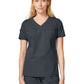 Women's 1-Pocket V-Neck Tuck-In Scrub Top - DK857 - Pewter