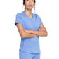 Women's 5-Pocket Rib Knit V-Neck Scrub Top