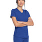 Women's 5-Pocket Rib Knit V-Neck Scrub Top