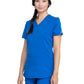 Women's 5-Pocket Rib Knit V-Neck Scrub Top