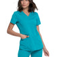 Women's 5-Pocket Rib Knit V-Neck Scrub Top