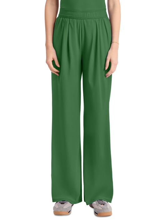 Women's 3-Pocket Wide Leg Pant - IN025A - Retro Green