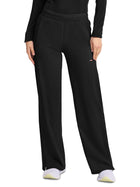 Women's 6-Pocket Wide Leg Pant - IN028A - Black