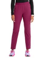 Women's Tapered Leg Cargo Pant - IN120A - Wine