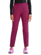Women's Mid Rise Jogger Pant - IN122A - Wine