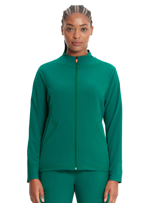 Women's Zip-Front Jacket - IN320A - Hunter
