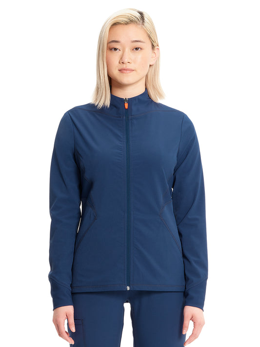 Women's Zip-Front Scrub Jacket