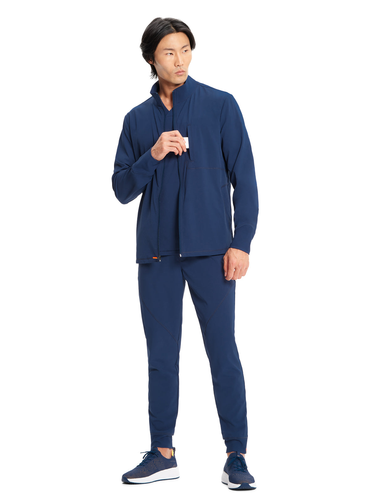 Men's Zip Front Scrub Jacket