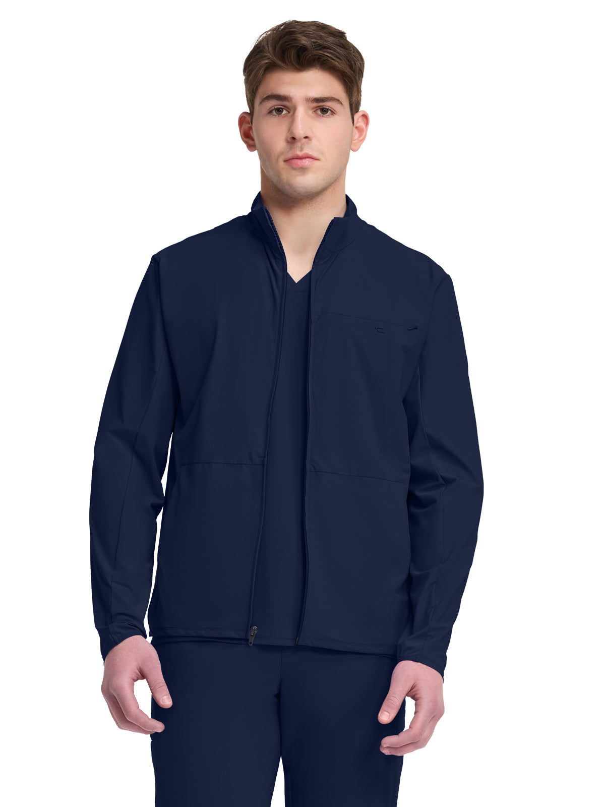 Men's 3-Pocket Warm-Up Jacket - IN527A - Navy