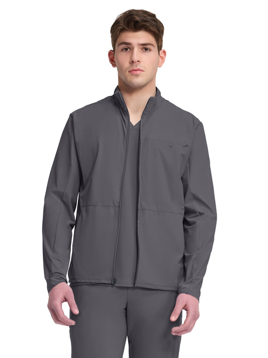 Men's 3-Pocket Warm-Up Jacket - IN527A - Pewter