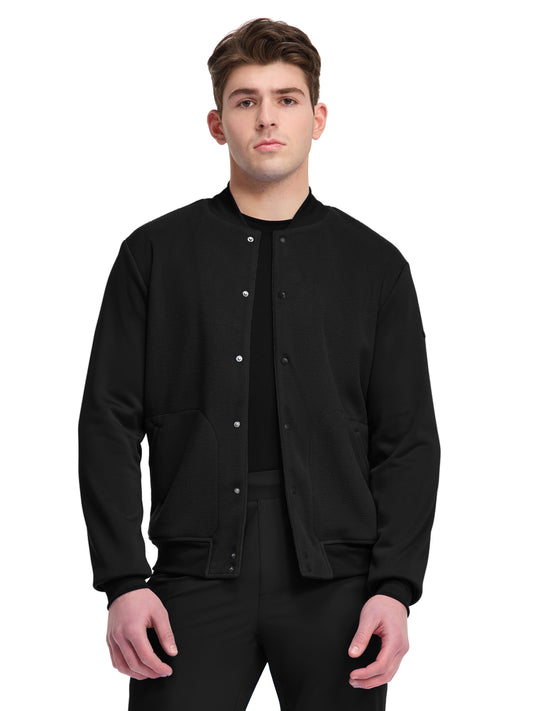 Men's 2-Pocket Sport Bomber Jacket - IN528 - Black