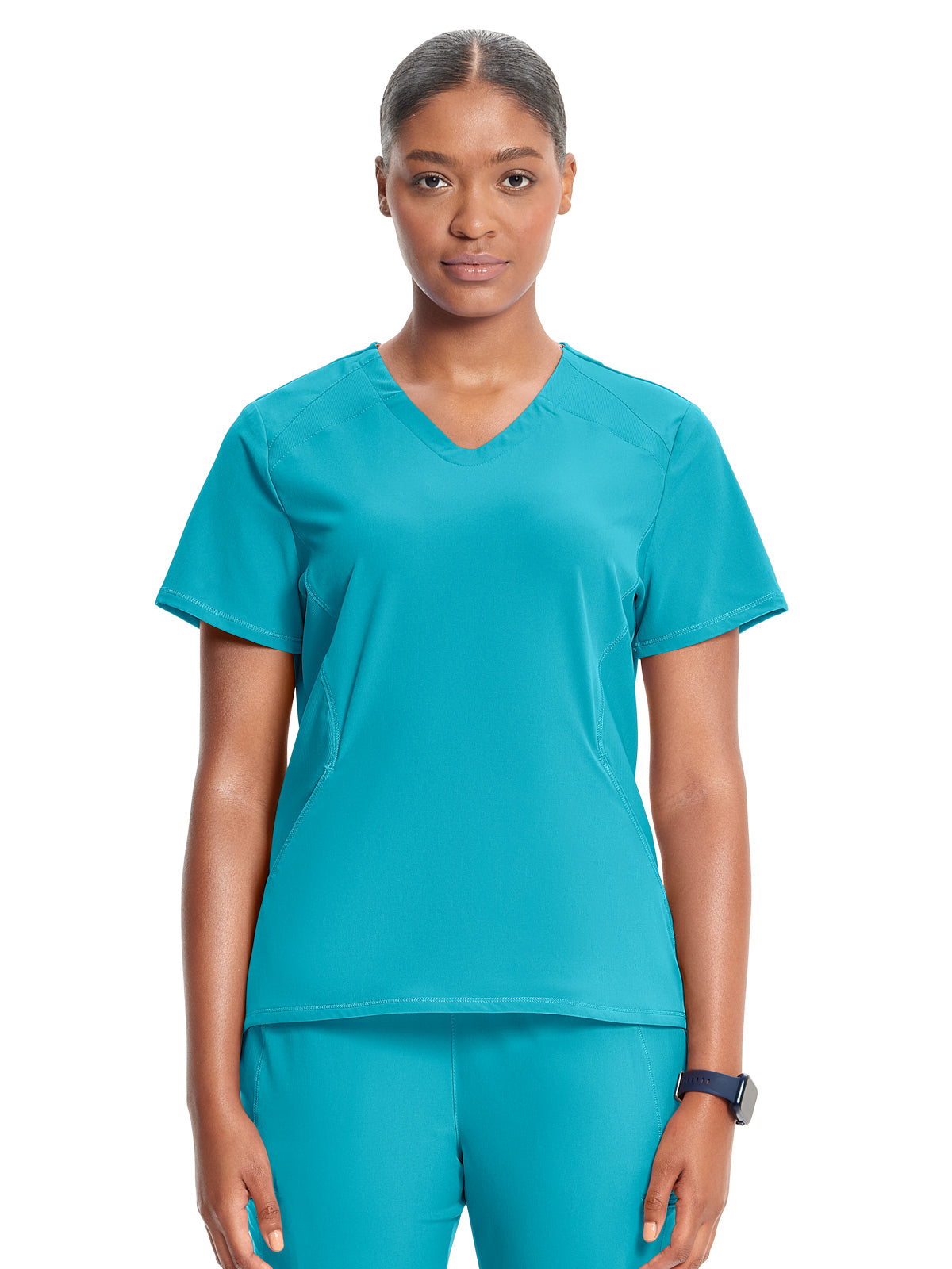 Women's V-Neck Top - IN620A - Aquaturque
