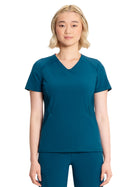 Women's V-Neck Top - IN620A - Caribbean Blue