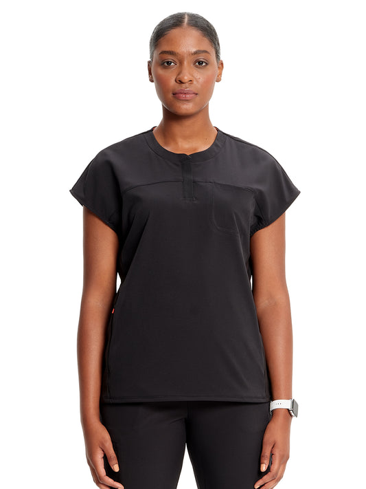 Women's Henley Scrub Top