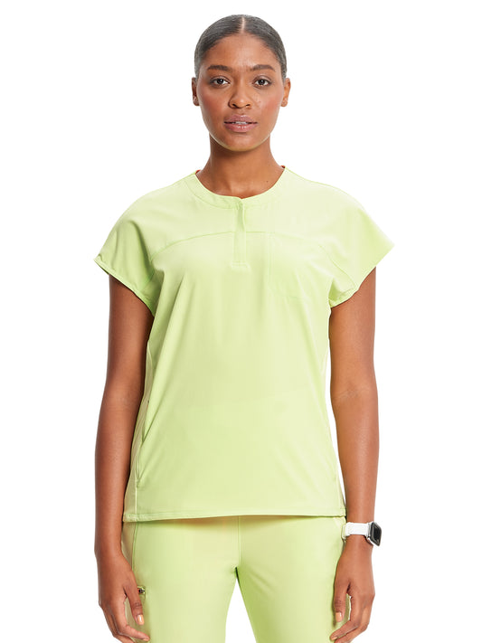 Women's Henley Scrub Top