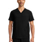 Men's 3-Pocket V-Neck Top - IN628A - Black