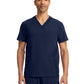 Men's 3-Pocket V-Neck Top - IN628A - Navy