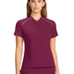 Women's 1-Pocket Henley Top - IN644A - Wine