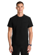 Men's 3-Pocket Crew Neck Top - IN646A - Black