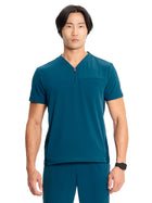 Men's V-Neck Top - IN702A - Caribbean Blue