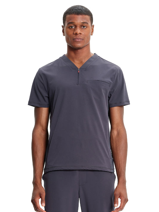 Men's V-Neck Top - IN702A - Pewter