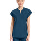 Women's 2-Pocket Henley Top - IN811A - Caribbean Blue