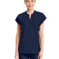 Women's 2-Pocket Henley Top - IN811A - Navy
