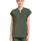 Women's 2-Pocket Henley Top - IN811A - Sap Green