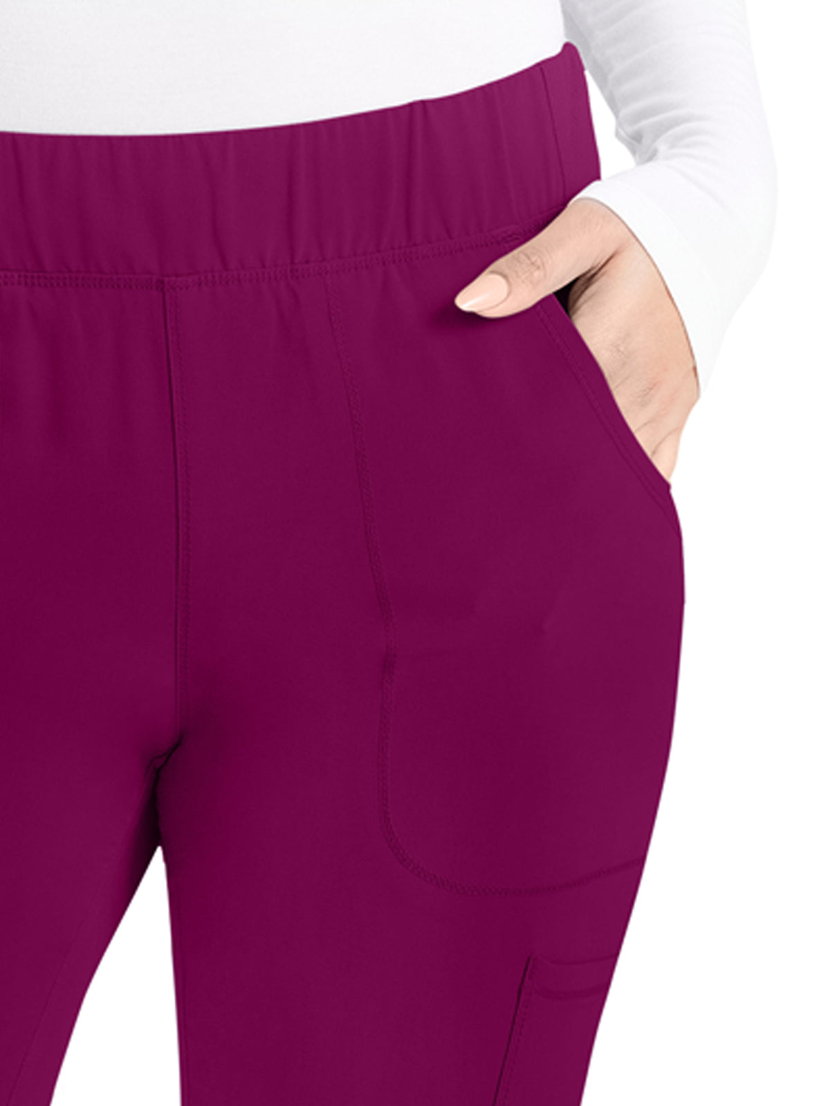 Women's 8-Pocket Mid Rise Scrub Pant