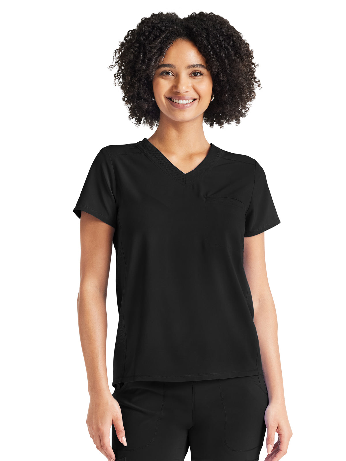 Women's 2-Pocket Tuckable V-Neck Scrub Top