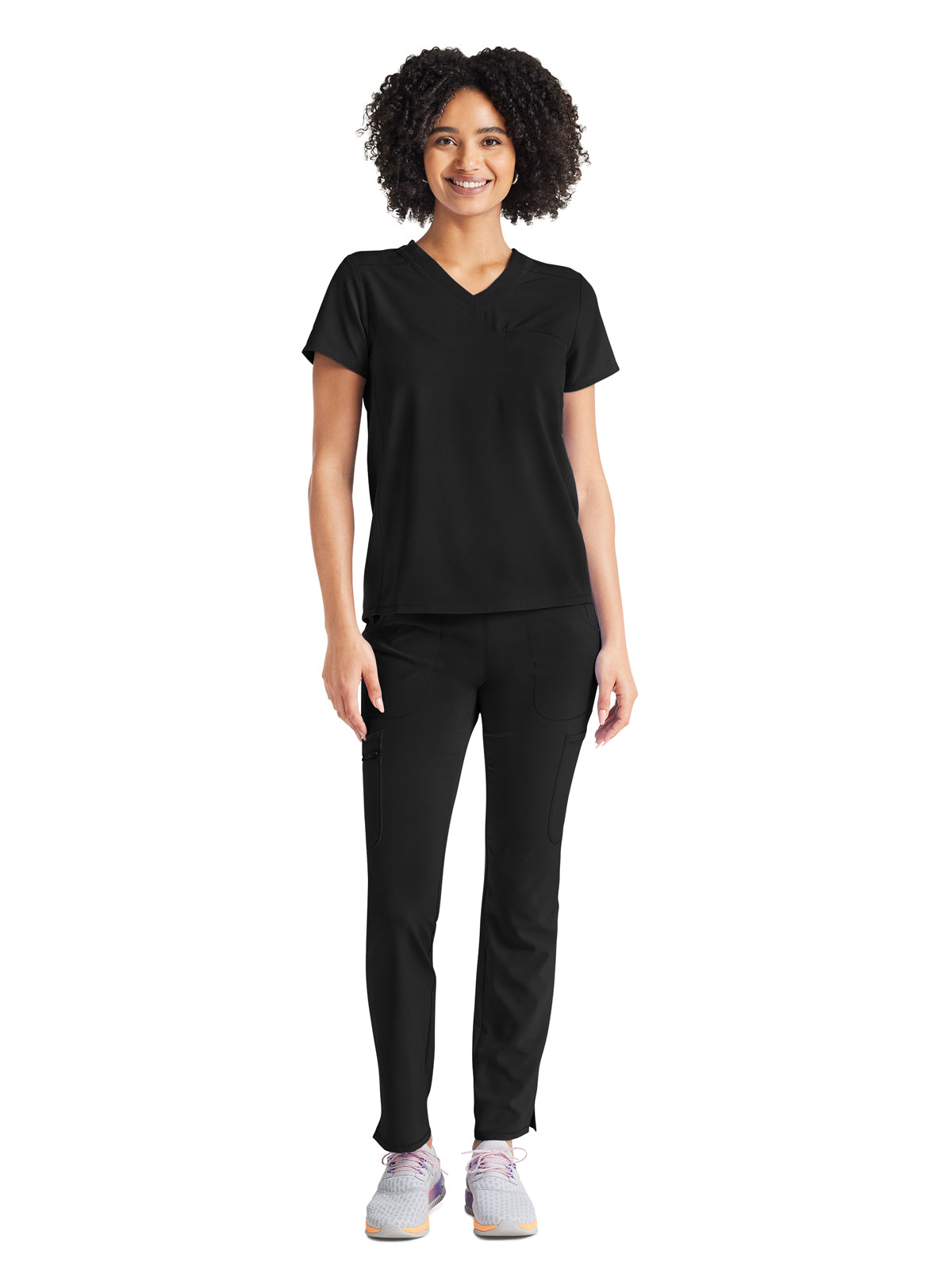 Women's 2-Pocket Tuckable V-Neck Scrub Top