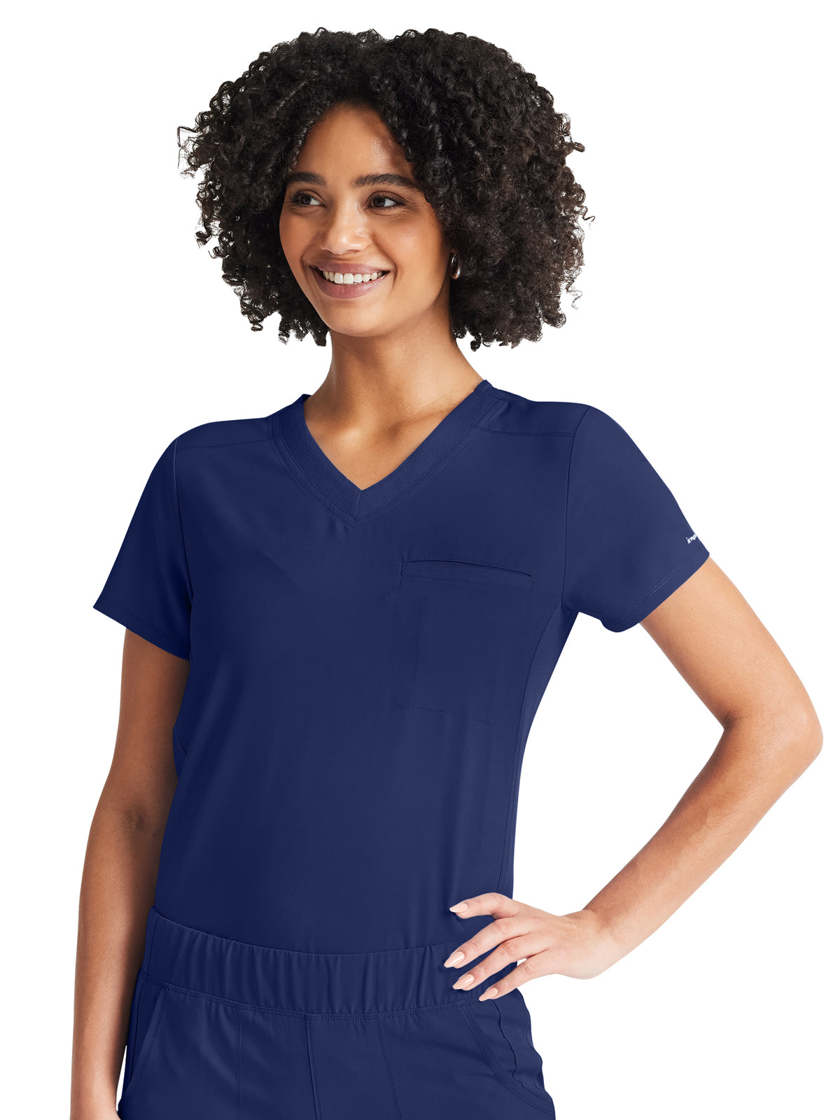 Women's 2-Pocket Tuckable V-Neck Scrub Top