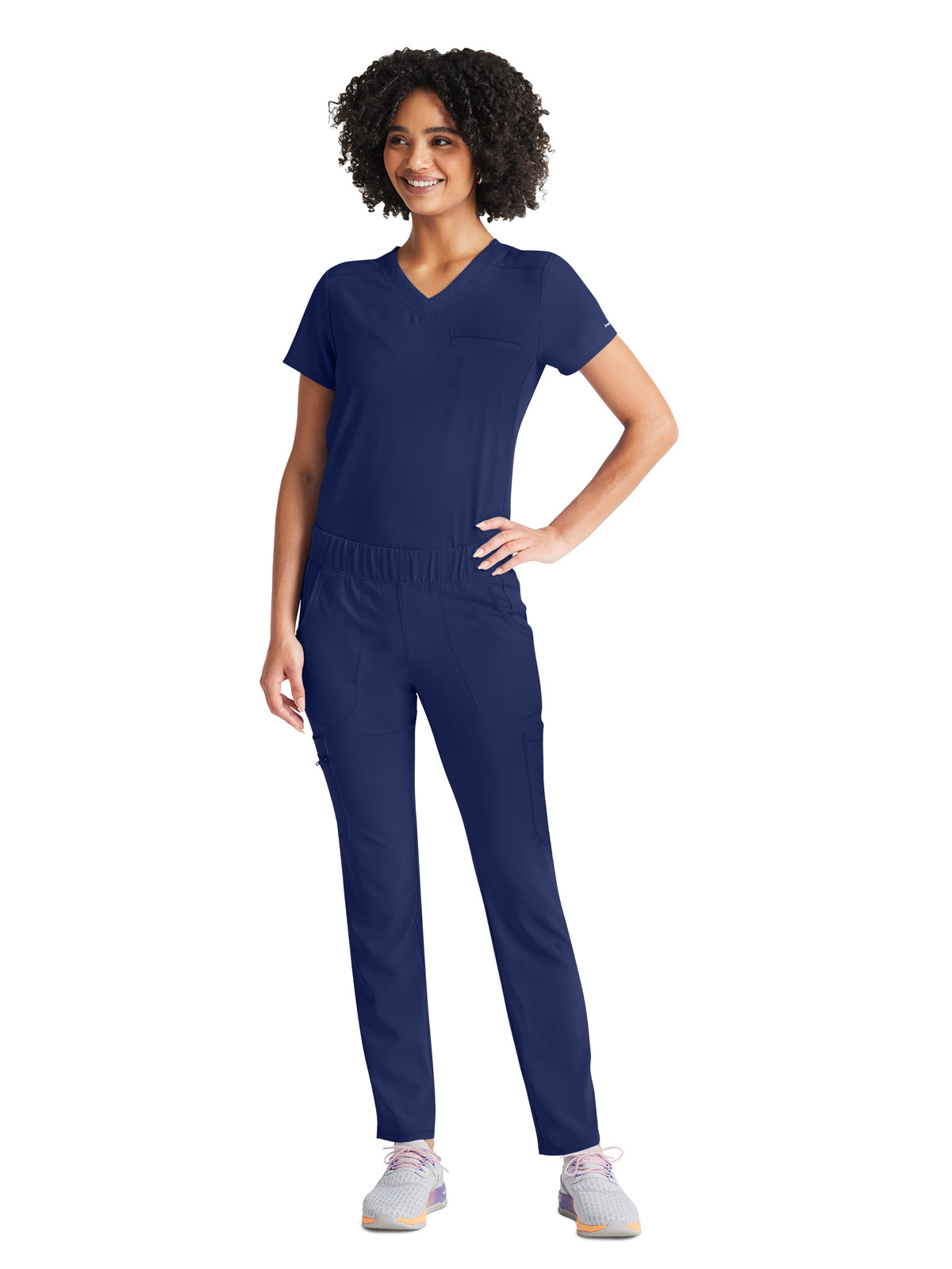 Women's 2-Pocket Tuckable V-Neck Scrub Top