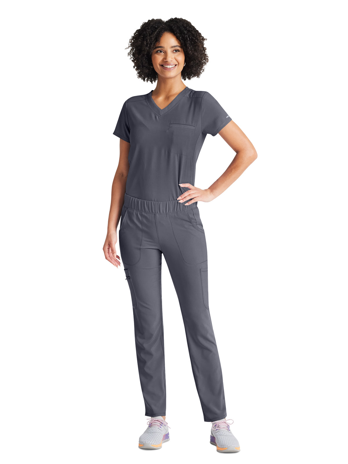 Women's 2-Pocket Tuckable V-Neck Scrub Top