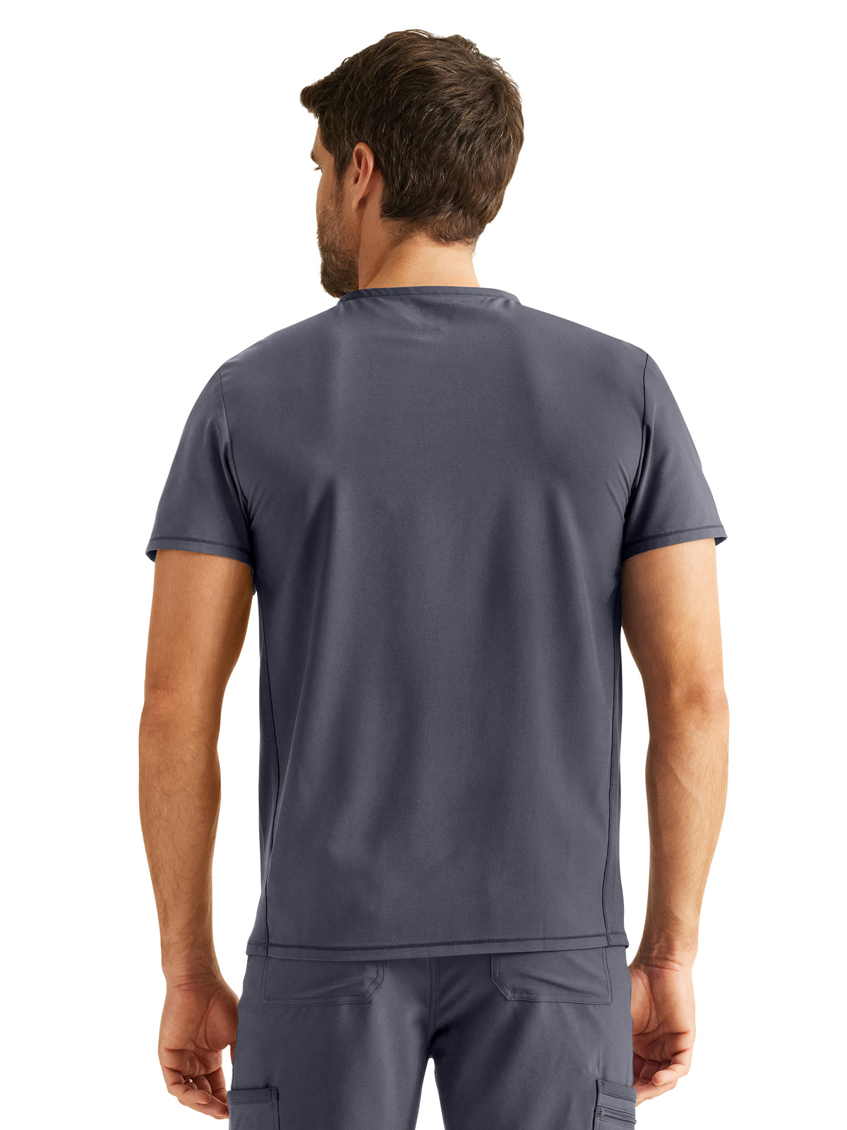 Men's 3-Pocket V-Neck Scrub Top