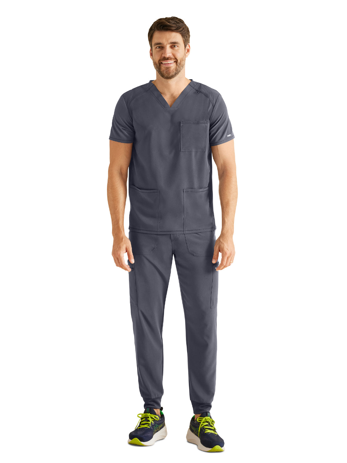 Men's 3-Pocket V-Neck Scrub Top