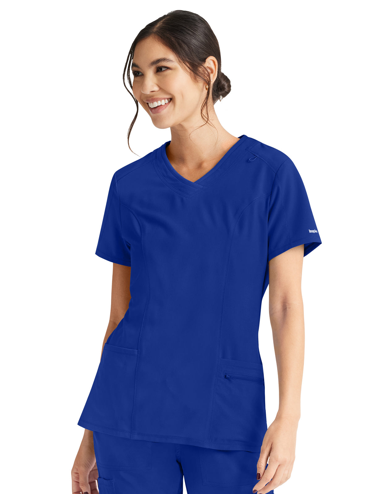 Women's 4-Pocket V-Neck Scrub Top