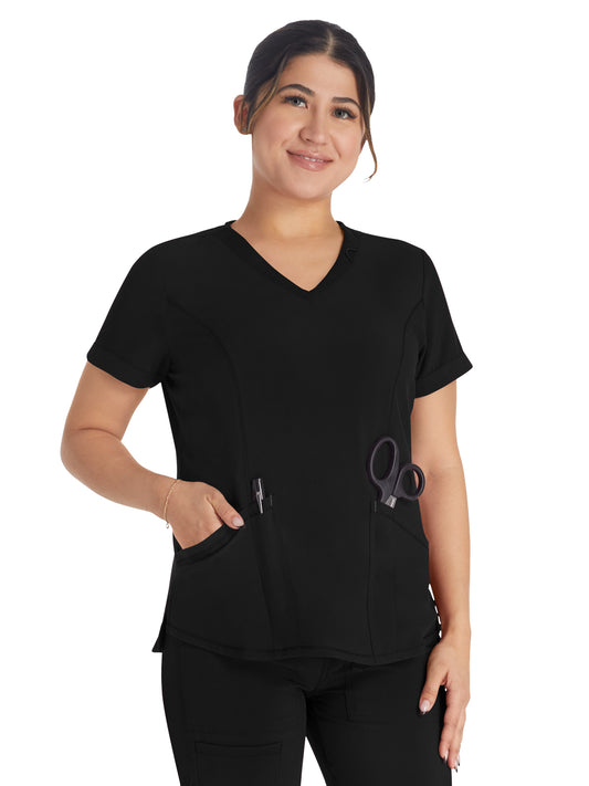 Women's 3-Pocket V-Neck Scrub Top